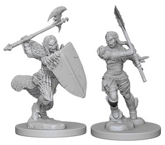 Pathfinder Battles Unpainted Minis - Half-Orc Female Barbarian